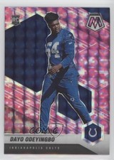 2021 Panini Mosaic Rookies Pink Camo Mosaic Prizm Dayo Odeyingbo #357 0ev7