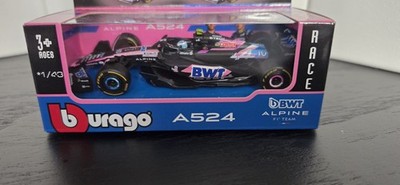 Bburago Alpine A524 BWT Alpine F1 Team 1:43 Diecast Car Pierre Gasly #10