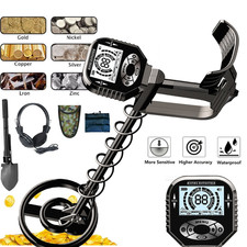 Waterproof Metal Detector Deep Sensitive Search Gold Digger Hunter Headphones