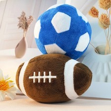 Cute Football Plush Toys Soft Stuffed Sport Throw Pillow Ball Gift 2pcs