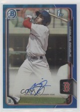 2015 Bowman Chrome Prospects Blue Refractor /150 Carlos Asuaje #BCAP-CA Auto 2f9