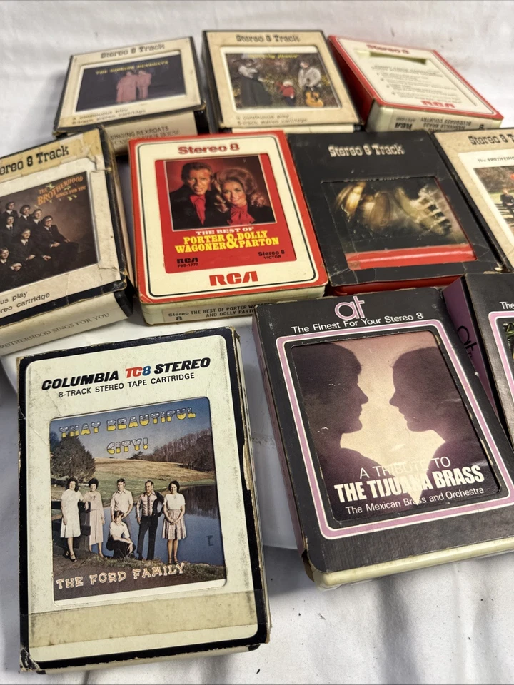 8 Track Tape Untested Lot Of 10 ALL UNTESTED Sold As Is Foto 2 de 4