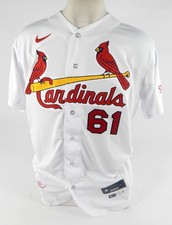 2023 St Louis Cardinals Jake Walsh #61 Game Issued White Jersey 46 DP70987
