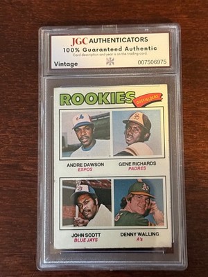 1977 Topps - Rookie Outfielders Andre Dawson, Denny Walling, Gene Richards #473