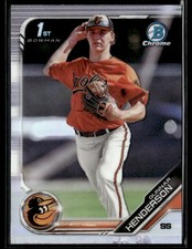 2019 Bowman Draft Chrome Gunnar Henderson Bdc-22 Nm Refractor 1st First 2019 Bowman Draft Chrome Gunnar Henderson Bdc-22 Nm Refractor 1st First
