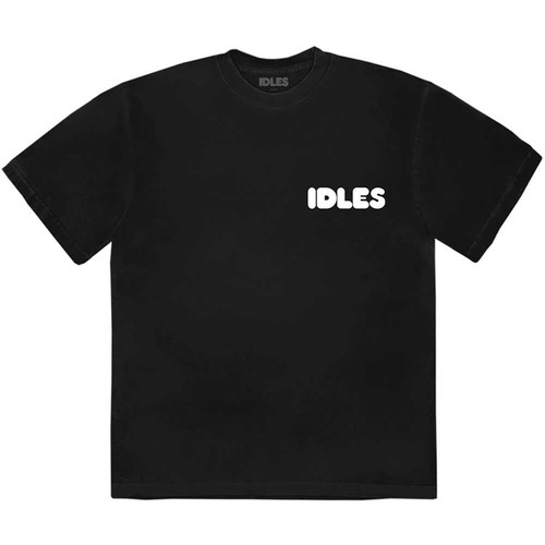 T-shirt IDLES 'Proper Hardcore' - Blanc - Officiel Et Neuf Avec étiquettes - Taille Medium