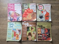 Family Circle Magazines Lot Of 6 - 1956 And 1960s Christmas