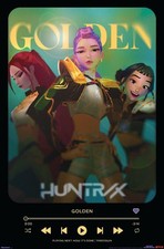 Netflix KPop Demon Hunters 2025 - Golden Playlist Wall Poster, 34L" x 22.4W...