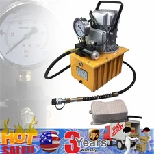 Electric Driven Hydraulic Pump Pedal Single Acting Solenoid Valve 110V 10000psi