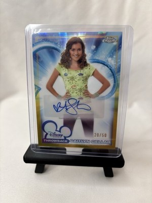 2026 Topps Disney Chrome ~ Throwback ~ Caitlyn Gellar Autograph DCA-AS ~ /50