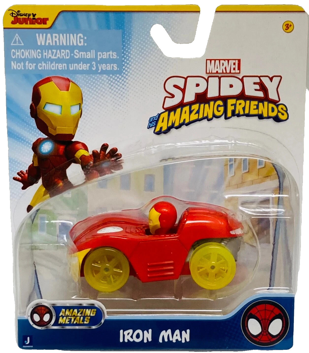 SPIDEY IRON MAN Marvel Veicolo Supereroi Hasbro Amazing Friends cars veicolo