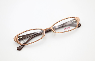 CINZIA CIN-122 Col 2 Copper 50-17-130 Eyeglass Frame Flex Hinges D403