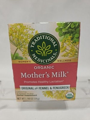 Traditional Medicinals Organic MOTHER'S MILK 32 Tea w/ Fennel & Fenugreek 11/27x
