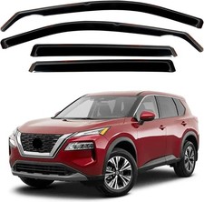 Channel Rain Guards for 2021 2022 2023 2024 Nissan Rogue S, SV, SL, Platinum,