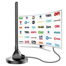 Indoor Digital TV Antenna 2025 Long Range 4K 1080P with Base