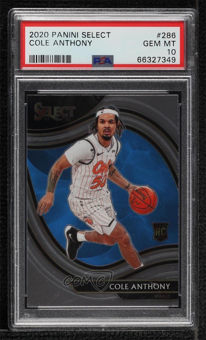 2020-21 Panini Select Courtside Cole Anthony #286 PSA 10 GEM MT uk2