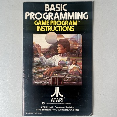 Atari 2600 Basic Programming Instructions 1979 Manual Only C011402-20 Rev 2