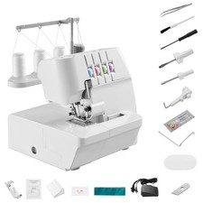 Uimoso Serger Overlock Sewing Machine with 2-3-4 Thread Options, 1250 SPM