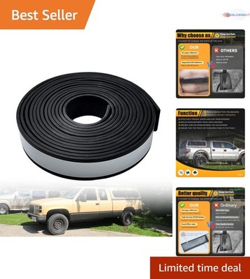 Truck Cap Seal EPDM Rubber 23ft Self-Adhesive for Camper Toppers and Shells