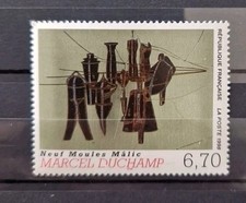 Timbre France Y&T 3197 Neuf** - Neuf moules Mâlic - Œuvre de Marcel Duchamp 1998