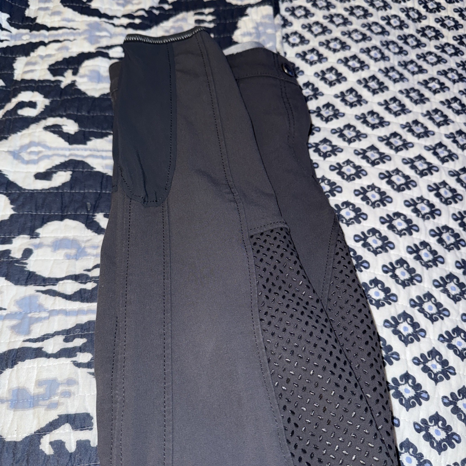 Pikeur Lucinda Ladies Full Seat Grip Breeches Dark Shadow Grey EU 38 US 26 