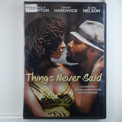 Things Never Said DVD 2013 Shanola Hampton Omari Hardwick Special Features