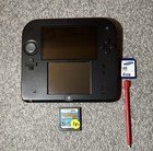 Nintendo 2DS Console w/Game & SD Card (TESTED/NO CHARGER) - Crimson Red