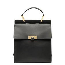 Balenciaga Backpack 370636 Black Leather Ladies Used