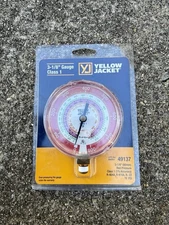 Yellow Jacket 49137 Gauge,3-1/8 In Dia,High Side,Red,800 Psi