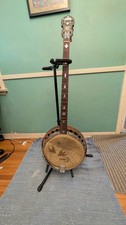 1920's Lange Paramount Style B Plectrum Banjo with case