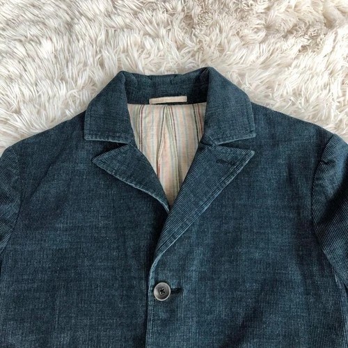 45rpm Indigo Corduroy Jacket Coverall Tailored Jacket Size 3 Shoulder 43cm JPN image 7