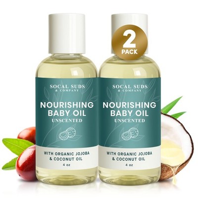 Natural & Organic Baby Oil - Nourishing Skin with Coconut, Sunflower, Jojoba ...