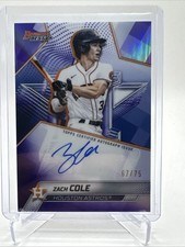 2025 Bowman’s Best Zach Cole On Card Auto Purple /75 Astros