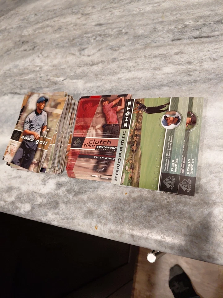 2003 SP Game Used Edition Golf Complete Set 1- 60..3 Woods Cards In Set - Image 3 of 4