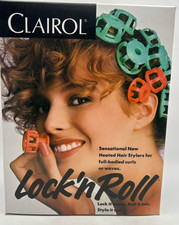 Vintage 1989 Clairol Lock n Roll BT-1 Heated Hair Rollers NOS Sealed