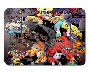 Custom Digimon Playmat – 600x350mm Rubber Mat For DTCG CCG, Non-Slip, Usable As Mousepad