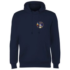 NASA Vintage Rainbow Shuttle Hoodie - Navy