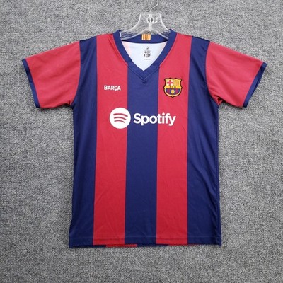 FC Barcelona Lewandowski 9 Soccer Jersey Youth 12 Blue Red Spotify