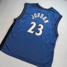 Y2K Champion Michael Jordan Washington Wizards Jersey Men's XL Blue NBA Vintage