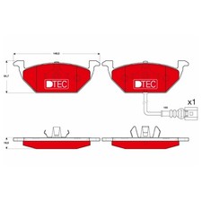 Satz Bremsbeläge Bremsklötze vorne für Seat MII KF1 Toledo 3 5P2 | 767336