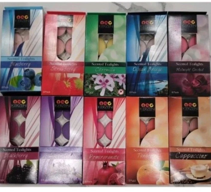 10 Packs Of 8 Tea Light Candles . - Image 2 of 3