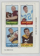1969 Topps Mini-Cards (4-in-1) Sonny Jurgensen Dick Bass Dave Parks HOF 0wm7