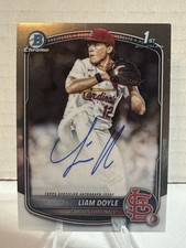 2025 Bowman Draft Liam Doyle Chrome Auto 1st Prospect