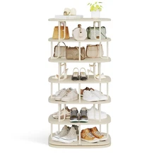 7-Tier Shoe Rack, Rotating Shoe Rack Tower, Shoe Closet Organizer, Shoe Shelf...