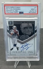 2023 Panini Impeccable Immortal Ink Peyton Manning Auto /10 - Pop 1 - eBay 1/1