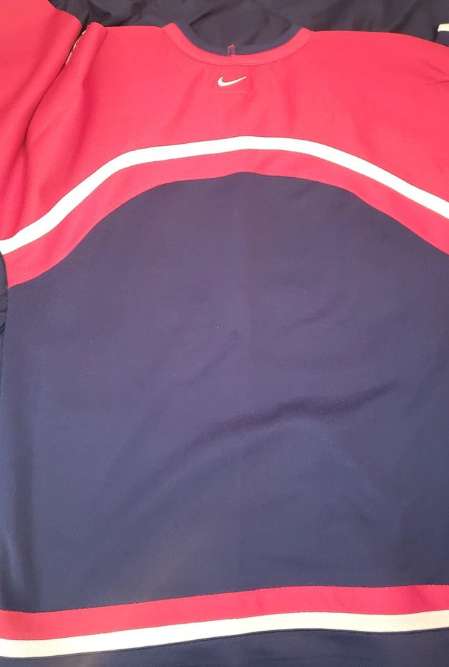 Camiseta masculina vintage Nike Team USA hóquei XL 2002 Olimpíadas Salt Lake City - Imagem 2 de 3