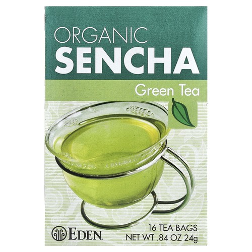 Organic Sencha, Green Tea, 16 Tea Bags, 0.84 oz (24 g)