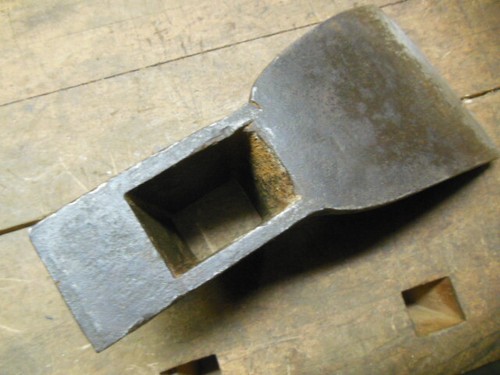 vintage carpenters adze head M H Jones & Co NY old timber frame tool - Picture 4 of 12