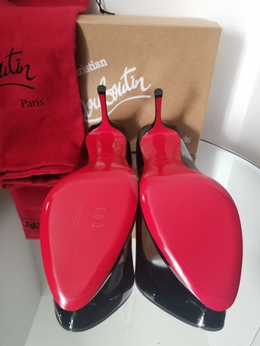 Christian Louboutin Merci Allen 85 schwarze Lackleder Pumps Heels Größe 42 - Bild 5 von 8