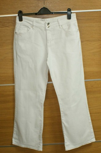 WALLIS bootleg white jeans size 14 